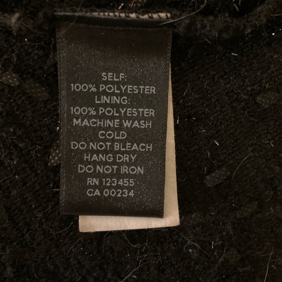 Black sparkly peplum cropped top - Picture 5 of 5